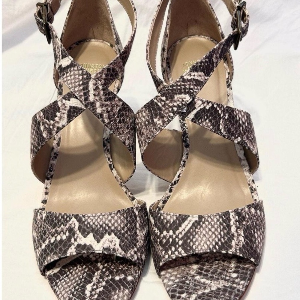 Snakeskin Patterned Johnston & Murphy Heels - image 2